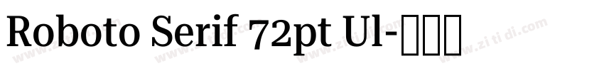 Roboto Serif 72pt Ul字体转换